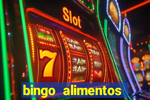 bingo alimentos para imprimir